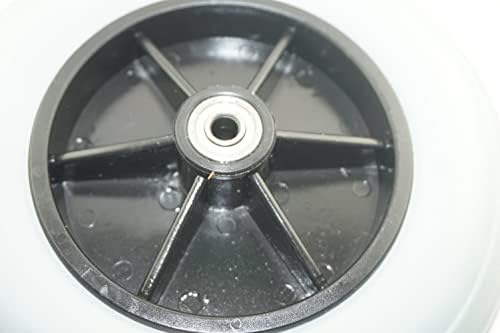 8" x 2" (200x50) Caster Solid Rubber Front Rear Caster Tires Wheels Assembly for Many Standard Wheelchairs Powerchairs/Electric Wheelchair Replace