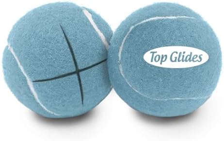AMP Top Glides Precut Walker Tennis Ball Glides (Gray)