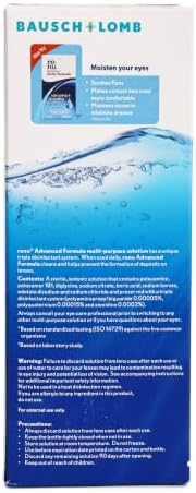 Renu Contact Lens Solution, Advanced Formula, Multi-Purpose Solution with Lens Case, Gently Cleans, Disinfects