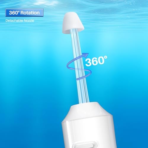 Nasal Irrigation System, Electric Nasal Rinse Machine for Sinus Relief & Nasal Care, Cordless Neti Pot with 4 Tips & 60 Salt Packs