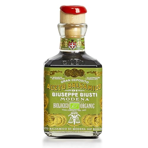 Giusti White Vinegar Dressing – White Condiment for Cooking and Finishing Dishes such as Salads, Vegetables, or Fish, Made in Italy with Balsamic Vinegar of Modena – 8.45 fl oz (250 ml) - Pack of 1