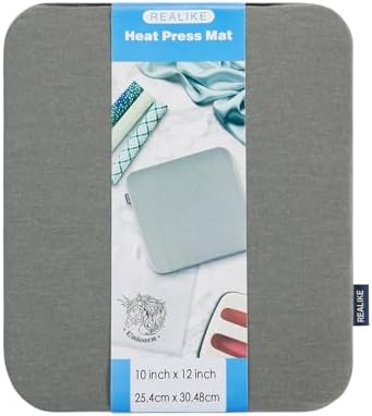 REALIKE Heat Press Mat Compatible with Cricut Easy Press 2/Cricut Easy Press(12X12 inch)