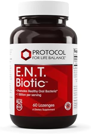 PROTOCOL FOR LIFE BALANCE E.N.T. Biotic - Probiotic Lozenge - Oral & Throat Health* - 1 Billion CFU - Immune Support* - Refrigerate for Live
