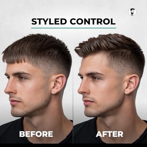 Gentlemen Republic 8oz Refined Hair Gel, 24 Hour Shine and Hold | Humidity resistant, alcohol-free formula that never flakes — professional hold made in the USA