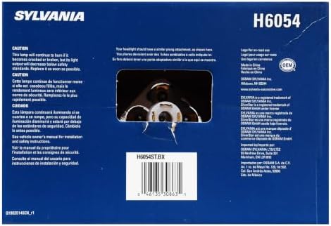 SYLVANIA - H6054 SilverStar Sealed Beam Headlight - High Performance Halogen Headlight Replacement (142x200)