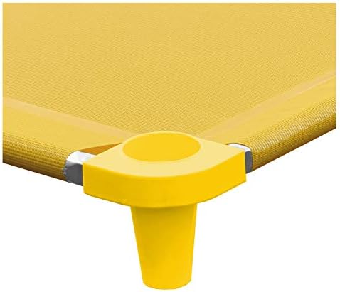 Acrimet Toddler Cot Bed for Kids, Travel, Day Care, 52" x 21" Yellow 1 Pack