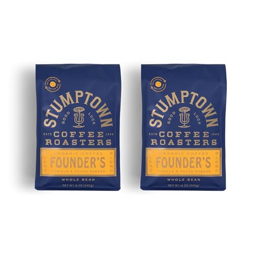 Stumptown Coffee Roasters, Dark Roast Organic Whole Bean Coffee, 100% Arabica Coffee - French Roast 12 Ounce Bag with Flavor Notes of Clove and Bittersweet Chocolate