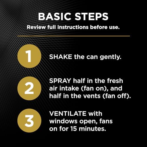 InterDynamics Certified A/C Pro Vent and Duct Cleaner, Professional Strength Odor Eliminator for Cars, Truck, HVAC, 10 Oz