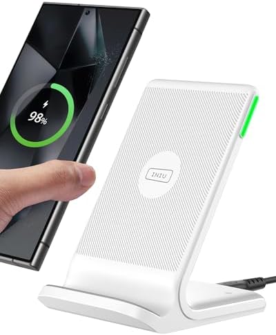INIU Wireless Charger, 15W Fast Wireless Charging Phone Station with LED