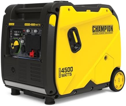 Champion Power Equipment 4500-Watt RV Ready Portable Inverter Generator with Quiet Technology and Free 3-Year Warranty