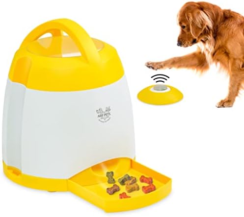 Arf Pets Dog Treat Dispenser with Remote Button – Dog Memory Training Activity Toy – Treat While Train, Promotes Exercise by Rewards, Improves Memory & Positive Training for A Healthier & Happier Pet