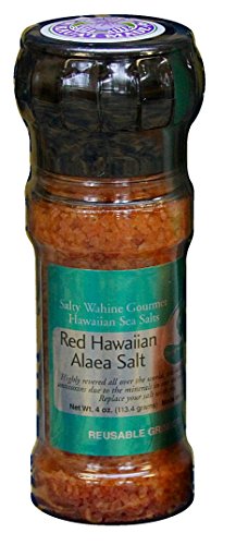 Salty Wahine Gourmet Hawaiian Sea Salts, Hawaiian Sea Salt and Rainbow Peppercorns, 4 Ounce