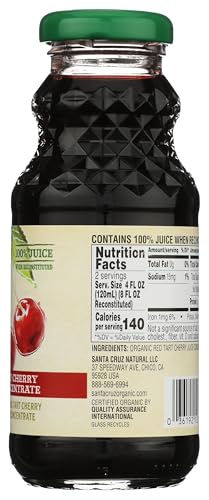 Santa Cruz Organic Tart Cherry Juice Concentrate, 8 Ounces