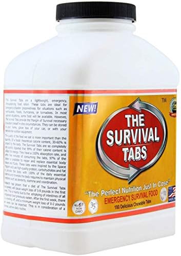 Survival Tabs – Emergency Food Supply – 15-Day Chocolate Tabs