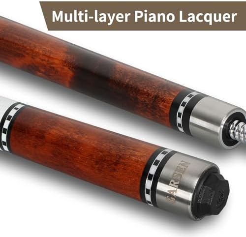 GARSEN Billiard Canada 6A Maple Pool Cue Stick 58 inch House Bar Pool Stick | Free replacement within 2 years,Piano Baking Paint Process,18 oz 19 oz 20 oz 21 oz Available，Several Colors,13mm Cue Tip