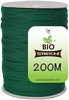 Bio-Stretch Soft Garden Twine & Plant Ties for Outdoor Plants, 1 Ball Green