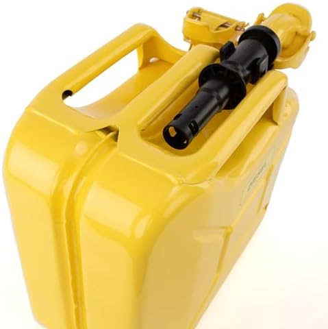 Wavian USA Authentic NATO Jerry Can and Spout System - Rust-Proof, EPA & CARB Compliant, 10 Litre, Yellow, Wavian 2.65 Gallon Gas Cans for Diesel
