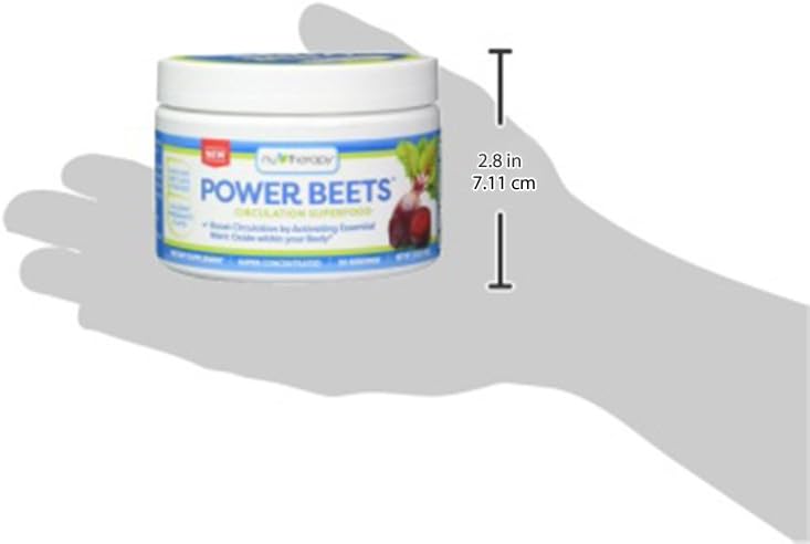Nu-Therapy Power Beets - Super Concentrated Circulation Superfood - Dietary Supplement – Delicious Acai Berry Pomegranate Flavor – Non-GMO Beet