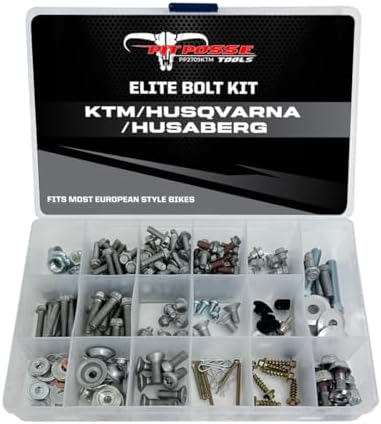 Pit Posse PP2709KTM KTM 210-Piece Metric Motorcycle Assortment Bolt Kit for KTM 690 SMC, KTM 660 SMC, KTM 625 SXC MXC, KTM 250SX F, KTM 450 EXC SX MXC