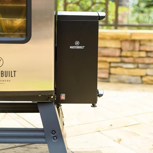Masterbuilt® Slow and Cold Smoker Accessory Attachment With Removable Ash Tray for Masterbuilt Vertical BBQ Smokers in Black, 10" x 10" x 18"