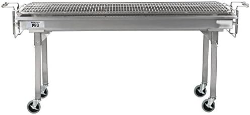 Backyard Pro CHAR60SS 60" Stainless Steel Charcoal Grill with Removable Legs and Cover