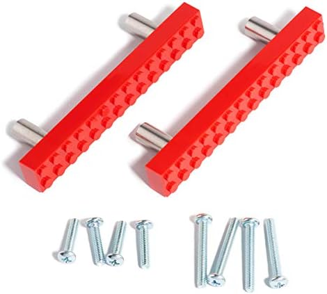 Set of 2 Build-On Brick Drawer Pulls (Green)