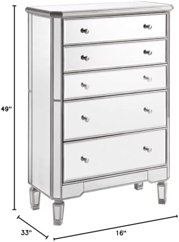 5 Drawer Cabinet, Silver