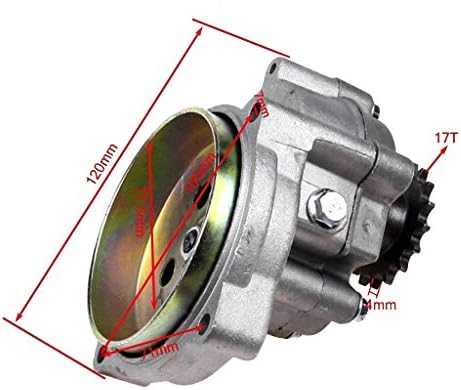 49cc 2-Stroke Engine Motor 17T T8F Gear Box Clutch Drum Bell Housing for 47cc 49cc Mini ATV Quad Pocket Dirt Bike