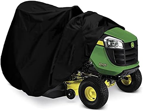 Riding Lawn Mower Cover, Waterproof Tractor Cover Fits Decks up to 54", Heavy Duty 420D Polyester Oxford, Durable, UV