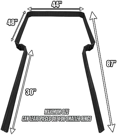 Ultimate Wrestling Ring Playset With Barricade, Ring & Commentators Tables | Build a Complete Wrestling Figure Arena with a 21.5 Inch Ring
