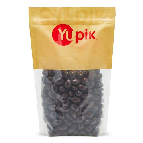 Yupik 60% Dark Chocolate Covered Almonds, 2.2 lb (35.2 oz), Kosher, Whole Nuts, Almonds Dipped in Chocolate, Crunchy & Smooth, Dark Chocolate Candy, Classic Sweet Snacks