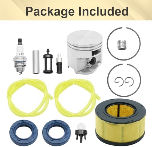 Anxingo 44mm Cylinder Piston Kit, Replacement for Stihl MS251 MS 251 Chainsaw 1143-020-1207 11430201207