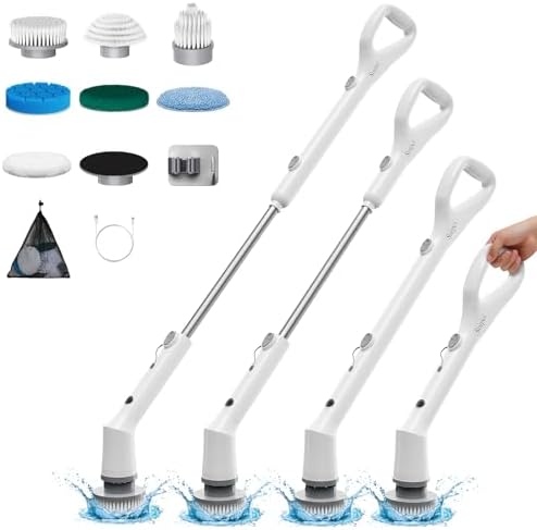 Sorpci Electric Spin Scrubber, 2026 New Cordless Cleaning Brush, Shower Cleaning Brush with 7 Replaceable Brush Heads