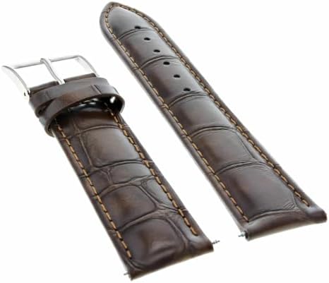 Ewatchparts 22mm Leather Watch Band Strap Compatible With Invicta Russian Subaqua 1514 I Force Drk Brown