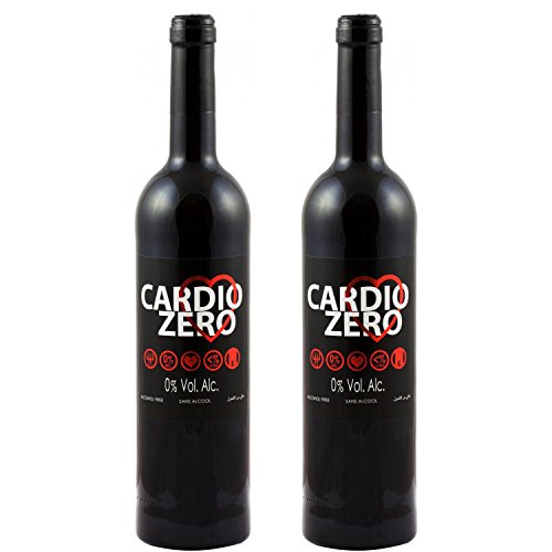 Elivo Cardio Zero Red Dealcoholized 0.0% Non-Alcoholic Red From Spain 750ml, Low Sugar, Low Calories (1 Bottle)