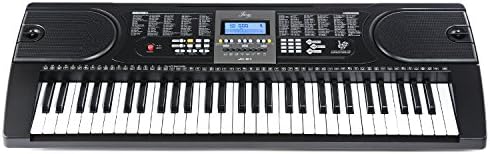 61-Key Electronic Keyboard Pack with Headphones,Microphone,Stand,Stool,and Power Supply-The electronic keyboards (Pack of 1)