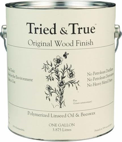 Tried & True Original Wood Finish, Pint | Linseed Oil & Beeswax Blend for Woodworking Projects, Long-Lasting Durability, Food Safe Sealer, Non-Toxic Wood Finish