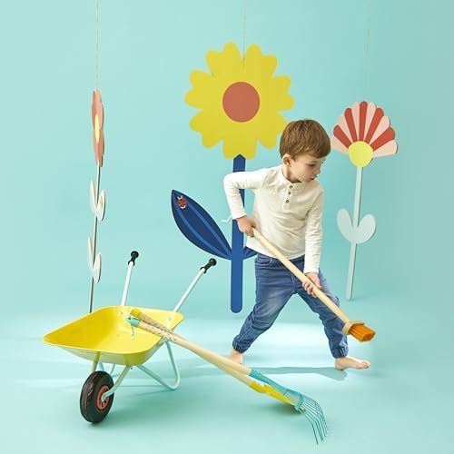 Janod - Happy Garden - Kids Large Gardening Brush - Classic - 75 cm