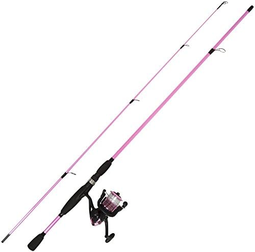 Fiberglass Fishing Pole - Strike Series 78-Inch Collapsible Rod and Spinning Reel Combo, EVA Handle, Pre-Spooled Reel, Fishing Gear for Catching Walleye, Bass, Trout, and More by Wakeman