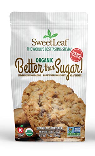 SweetLeaf Better Than Sugar Sweetener Alternative - 12.7 Oz | Powdered Sugar Substitute with Stevia & Erythritol, Use for Frosting, Baking, Coffee, Keto Friendly