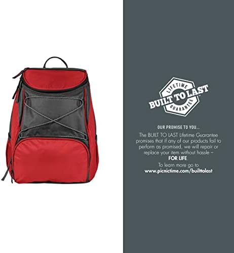 Picnic TIME Coca-Cola Emoji PTX Backpack Cooler, Soft Cooler Backpack, Insulated Lunch Bag, (Red with Gray Accents)