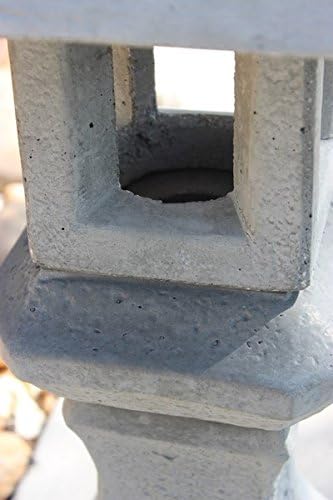 Garden Pagoda Concrete Japanese Stone Lantern,Oriental, Asian 3-piece Outdoor Garden Statue Sale 26" Tall Made in USA