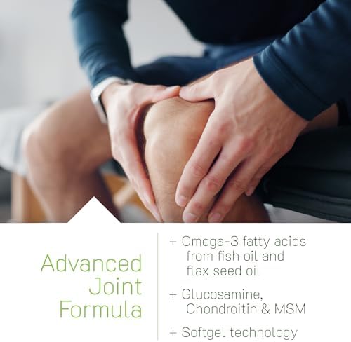 Irwin Naturals 3-in-1 Joint Formula with Glucosamine Men 90 Liquid Softgels | Chondroitin | Turmeric & Boswellia | Advanced Joint Support for Men