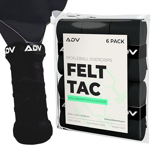 ADV FeltTac Pickleball Paddle Grip Tape - Absorbent Dry Non-Slip Overgrip