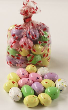 Scott's Cakes Speckled Chocolate Malted Eggs in a 1 Pound Bunny Hop Bag