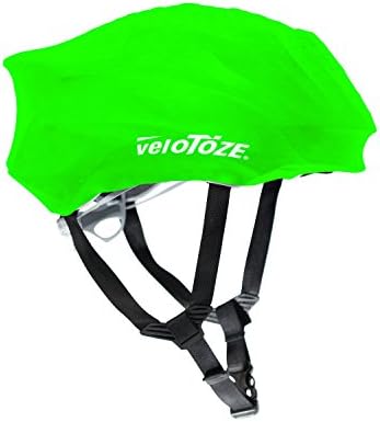 veloToze Cycling Helmet Cover, fits Most Bike Helmets - Keeps Wind, rain and Sun Away from Head; Bright Colors for Visibility