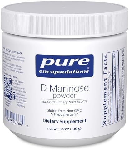 Pure Encapsulations D-Mannose Powder - for Urinary Tract Support - Urinary Tract Support & Bladder Health* - Easy Dissolve Powder - Non-GMO & Vegan - 1.76 oz | Dissolvable Supplement for Urinary Tract Support*, Urinary Tract Support, Supports Healthy Uri…