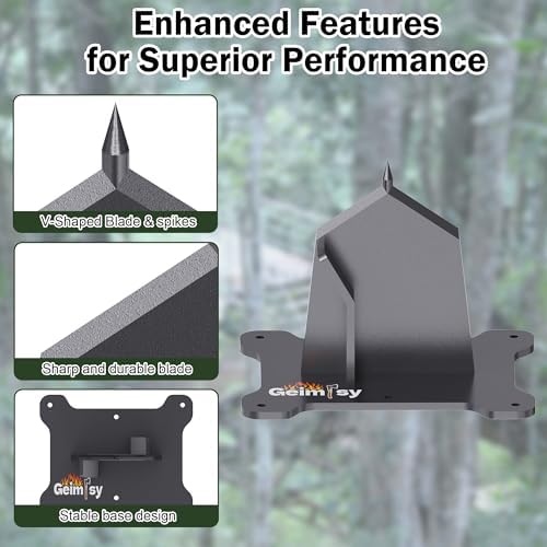 GanFindX Firewood Kindling Splitter Heavy Duty Wood Splitting Tool | Portable Ergonomic Design for Easy Firewood Preparation, Camping, Fireplace and Outdoor Use