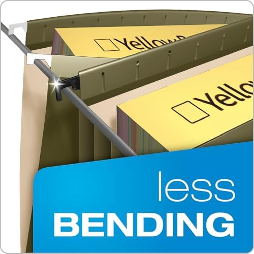 Pendaflex SureHook Hanging File Folders, Legal Size, Standard Green, 4/Pack (PFX 09317)