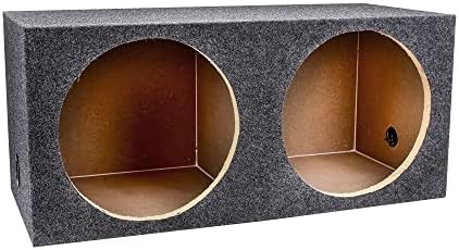 QPower QSMBASS15 Dual 15" Carpet Subwoofer Sub Box Sealed Speaker Enclosure